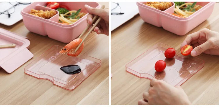 1100ML Big Portable Bento Lunch Box with Accessories