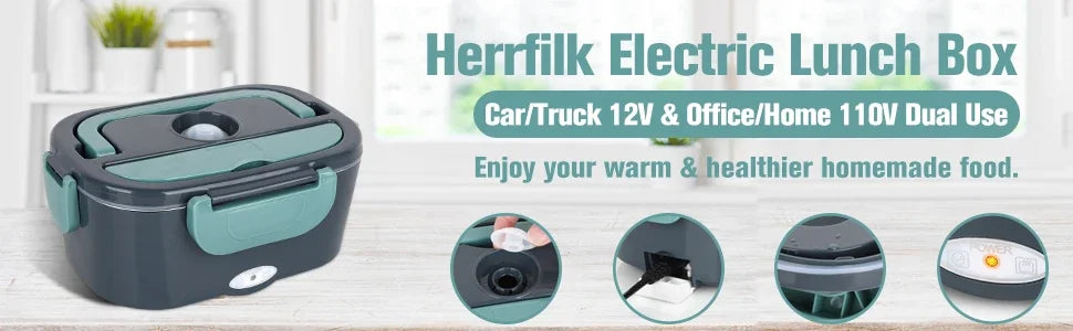 1.5L Electric Portable Lunch Box for Home & Vehicle