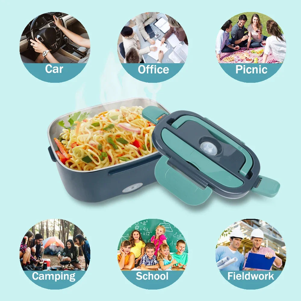 1.5L Electric Portable Lunch Box for Home & Vehicle