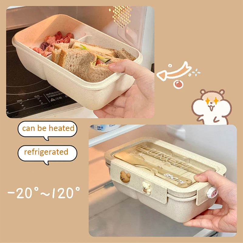 1100ML Big Portable Bento Lunch Box with Accessories