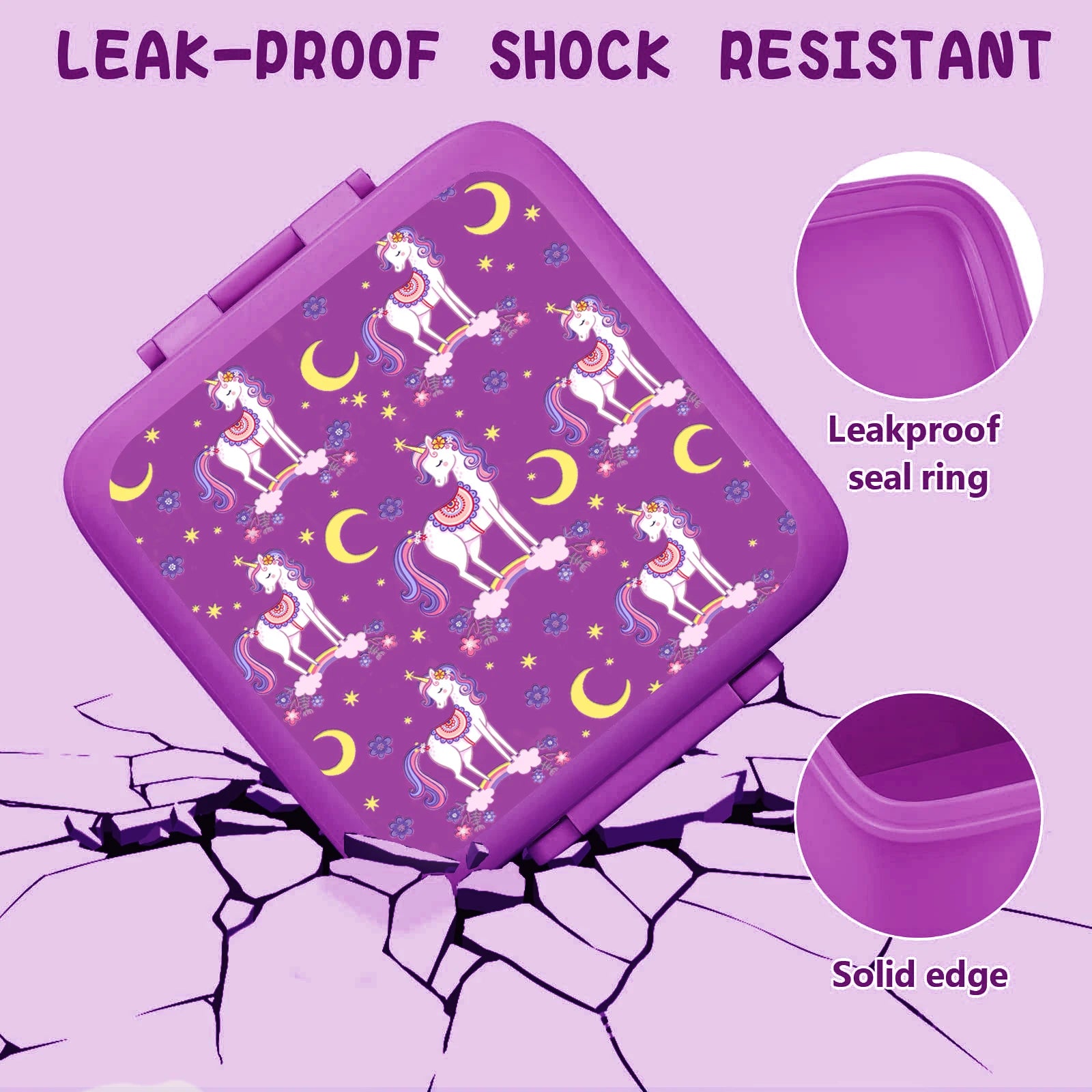 Kids Complete Bento Lunch Box Set with Insulated Jar