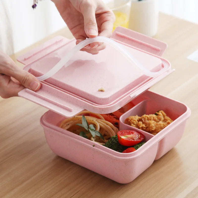 1100ML Big Portable Bento Lunch Box with Accessories