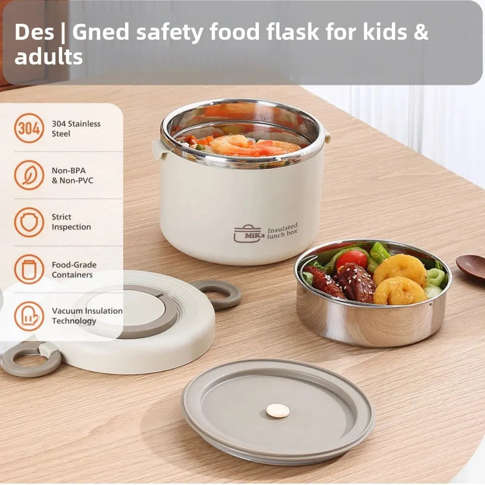 Stainless Steel Double Layer Thermal Lunch Box