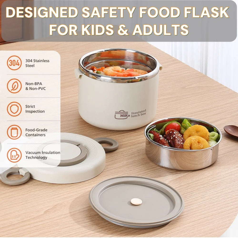 Stainless Steel Double Layer Thermal Lunch Box
