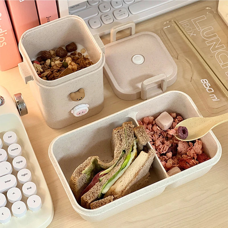 1100ML Big Portable Bento Lunch Box with Accessories