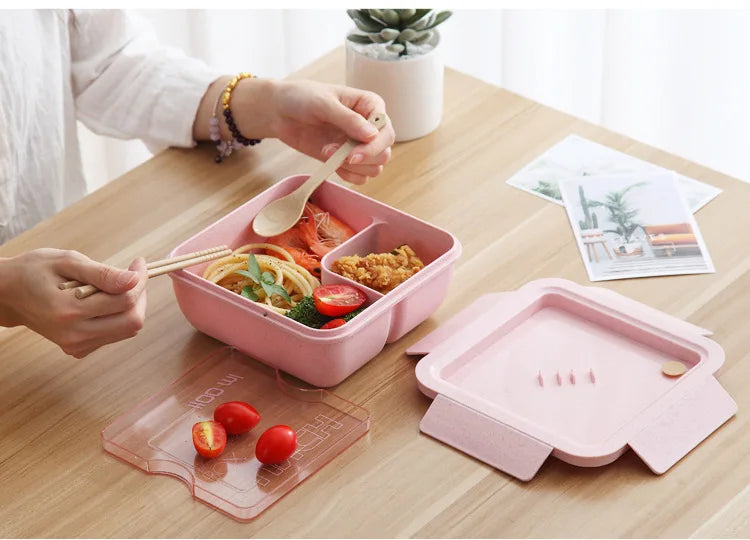 1100ML Big Portable Bento Lunch Box with Accessories